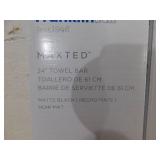 (3) Franklin Brass Maxted 24 in. Wall Mount Towel Bar Bath Hardware Accessory in Matte Black