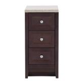 Glacier Bay Delridge 14 in. W x 17 in. D x 30 in. H Chocolate Linen Cabinet