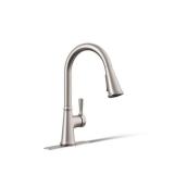 KOHLER Tyne Single-Handle Pull-Down Sprayer Kitchen Faucet in Vibrant Stainless