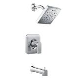 MOEN Genta Single-Handle 1-Spray Tub and Shower Faucet in Chrome (Valve Included)