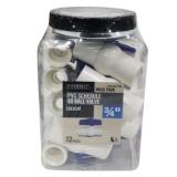 Everbilt 3/4 in. x 3/4 in. PVC Schedule 40 Slip x Slip Ball Valve Pro Pack (12-Pack)