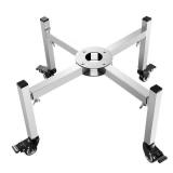 VEVOR Fire Pit Stand, 15-27 in. Adjustable Stretch with 4 Casters, Firepit Stand for Solo Stove Bonfire Ranger Yukon