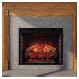Modern Ember Uptown 28 in. Smart Electric Fireplace Insert Heater with Multi-Color Flames, Wi-Fi and Remote Controlled, 5118 BTU
