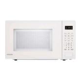 Vissani 1.1 cu. ft. Electric 1000-W Countertop Microwave in White with Turntable, 6-Heating Functions, and 2-Step Lock System