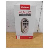 Kwikset HALO Satin Nickel Keypad WiFi Electronic Single-Cylinder Smart Lock Deadbolt featuring SmartKey Security