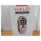 Kwikset HALO Satin Nickel Keypad WiFi Electronic Single-Cylinder Smart Lock Deadbolt featuring SmartKey Security
