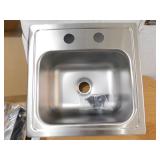 Elkay 15 in. Drop-in Single Bowl 20-Gauge Durable Satin Stainless Steel Kitchen Sink Kit w/ Faucet