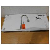 KOHLER Tyne Single-Handle Pull-Down Sprayer Kitchen Faucet in Vibrant Stainless