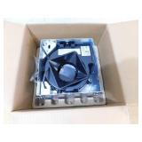 Commercial Electric 50 CFM Ceiling/Wall Mount No Cut Clip-Lock, Roomside Installation Square Bathroom Exhaust Fan, ENERGY STAR