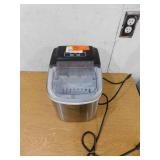 Magic Chef 27 lbs. Bullet Ice Countertop Ice Maker in Stainless Steel