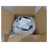 Jennifer Taylor Fuji 15" Mushroom Footstool Ottoman, Ivory White Boucle