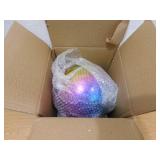 Trademark Innovations Gazing Mirror Ball Globe Outdoor Yard Garden Decoration, Stainless Steel (10 in. Rainbow)