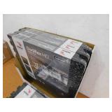 (4) Norsk Black with Blue White Flecks 20.5 in. x 20.5 in. x 0.47 in. Rubber-Tec Reversible Gym Flooring (12 sq. ft.) (4-Pack)