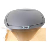 Furniture of America Taylor 13 Gal. Black Metal Household Trash Can Motion Sensor Lid