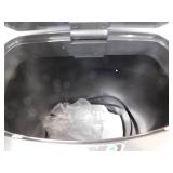 Furniture of America Taylor 13 Gal. Black Metal Household Trash Can Motion Sensor Lid