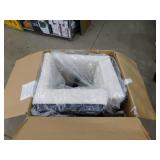 Steve Silver Aubrey Black Frame with Eggshell Polyester Upholstered Arm Chair (Set of 2)