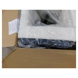 Steve Silver Aubrey Black Frame with Eggshell Polyester Upholstered Arm Chair (Set of 2)