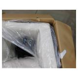 Steve Silver Aubrey Black Frame with Eggshell Polyester Upholstered Arm Chair (Set of 2)