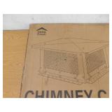 Mximu 17 in. x 17 in. Black Galvanized Steel Fireplace Chimney Caps for Outside