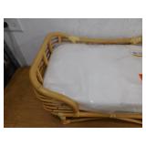 HOME IMPORTS EMPORIUM Brown Frame Specialty Size Platform Bed, Sturdy Rattan Pet Bed for All Animals, Cushioned Pet Bed