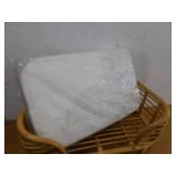 HOME IMPORTS EMPORIUM Brown Frame Specialty Size Platform Bed, Sturdy Rattan Pet Bed for All Animals, Cushioned Pet Bed