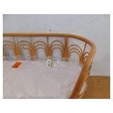 HOME IMPORTS EMPORIUM Brown Frame Specialty Size Platform Bed, Sturdy Rattan Pet Bed for All Animals, Cushioned Pet Bed