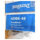 DuraVent DuraBlack Stove Pipe 6in. Diameter X 48in. Single Wall Black Stove Pipe