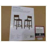 LINON Home Decor Counter Stool 2 Pk in Walnut