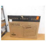 Modern Ember Uptown 28 in. Smart Electric Fireplace Insert Heater with Multi-Color Flames, Wi-Fi and Remote Controlled, 5118 BTU