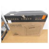 Modern Ember Uptown 28 in. Smart Electric Fireplace Insert Heater with Multi-Color Flames, Wi-Fi and Remote Controlled, 5118 BTU