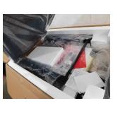 eVita 43 in. 50000BTU Propane Fire Pit Table Modern Outdoor Gas Fire Table with Fire Rocks