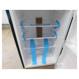 Vissani 4.5 cu. ft. 2-Door Mini Refrigerator in Platinum Steel with Freezer