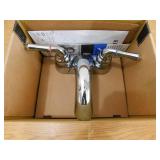 Kingston Brass Naples 4 in. Centerset 2-Handle Bathroom Faucet with Plastic Pop-Up in Polished Chrome