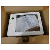 Cadet 120-volt 1,500-watt Com-Pak In-wall Fan-forced Electric Heater in White with Thermostat