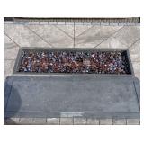 BY - Four-Piece Patio Set - 2 Chairs, Sofa & Fire Table with Beige Cushions