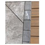 BY - Four-Piece Patio Set - 2 Chairs, Sofa & Fire Table with Beige Cushions