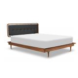 MB - Scandinavian Design Hendrick King Bed Frame - King Size Upholstered Headboard