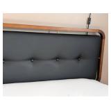 MB - Scandinavian Design Hendrick King Bed Frame - King Size Upholstered Headboard