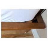 MB - Scandinavian Design Hendrick King Bed Frame - King Size Upholstered Headboard