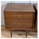 MB - Hendrick Teak Nightstands - Scandinavian Design, 2-Drawer Pair