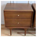 MB - Hendrick Teak Nightstands - Scandinavian Design, 2-Drawer Pair