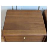 MB - Hendrick Teak Nightstands - Scandinavian Design, 2-Drawer Pair