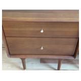 MB - Hendrick Teak Nightstands - Scandinavian Design, 2-Drawer Pair