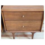 MB - Hendrick Teak Nightstands - Scandinavian Design, 2-Drawer Pair