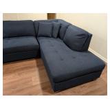 LL - Thomasville Navy Blue Sectional Sofa