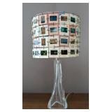 MB - Kodachrome Transparency Slide Shade Lamp with Glass Pyramid Base