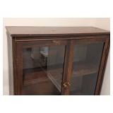 LL - Vintage Wood & Glass Display Cabinet