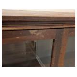 LL - Vintage Wood & Glass Display Cabinet