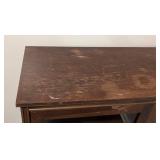 LL - Vintage Wood & Glass Display Cabinet