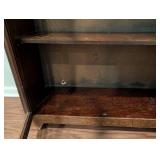 LL - Vintage Wood & Glass Display Cabinet